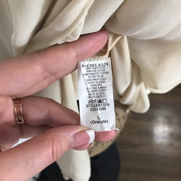 Rachel Kate beige off the shoulder top - Picture 7 of 8